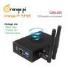 Metal CASE - Orange Pi 5/5B (with Cooling Fan and Antenna)